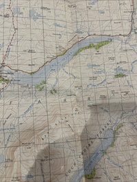 LAIRG Ordnance Survey Seventh Series Paper One inch 1958 Sheet 14 Loch Naver