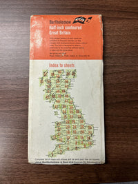 Bartholomews Cloth Map Half Inch 1963 No 18 VALE OF SEVERN Birmingham Leominster