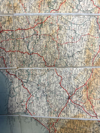 LONDON SOUTH EAST - R A C TOURING MAP New Official Dissected CLOTH picture Cover