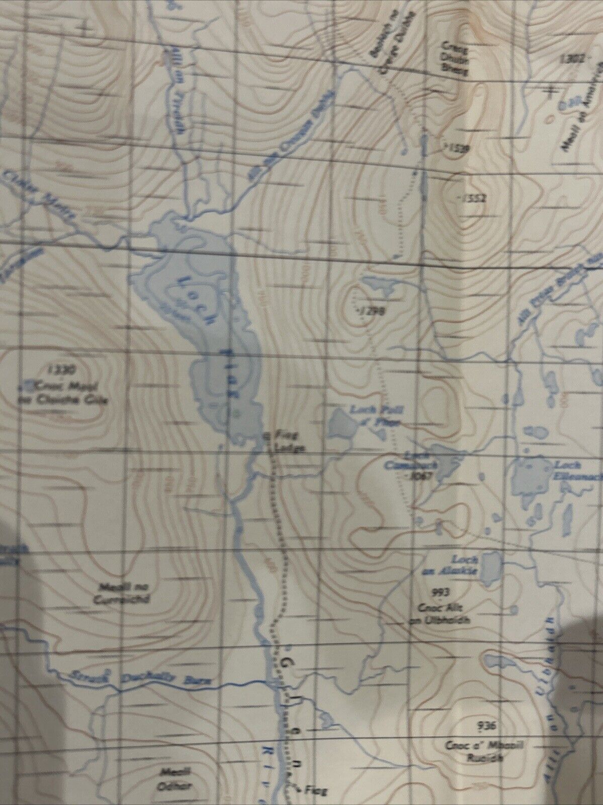 LAIRG Ordnance Survey Seventh Series Paper One inch 1958 Sheet 14 Loch Naver