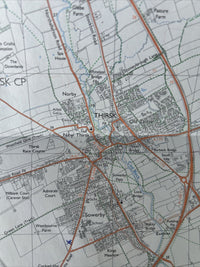 THIRSK Pathfinder 621 Ordnance Survey SE48/49 1:25000 1988 Osmotherley Kepwick