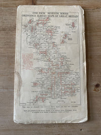 Plymouth Devon 1961 Edition Ordnance Survey One Inch Map No 187 Tavistock