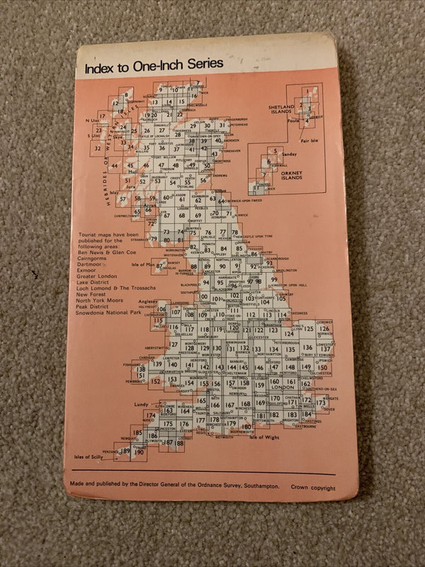 BURTON UPON TRENT Ordnance Survey One Inch Map 120 Good Condition 1962 Derby