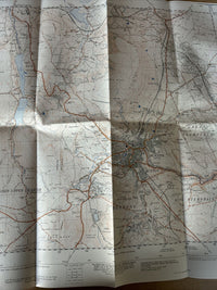 BUXTON Dove Holes 1951 Ordnance Survey SK07 2 & Half Inch MAP First Series