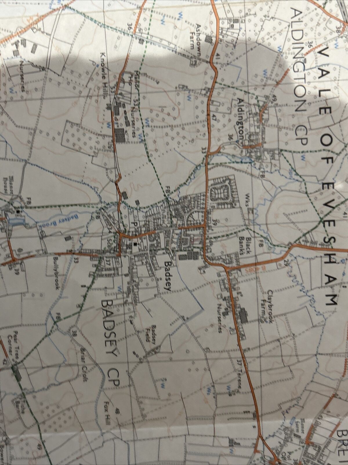VALE OF EVESHAM Pathfinder 1020 Ordnance Survey SP04/14 1:25000 1981 Pebworth