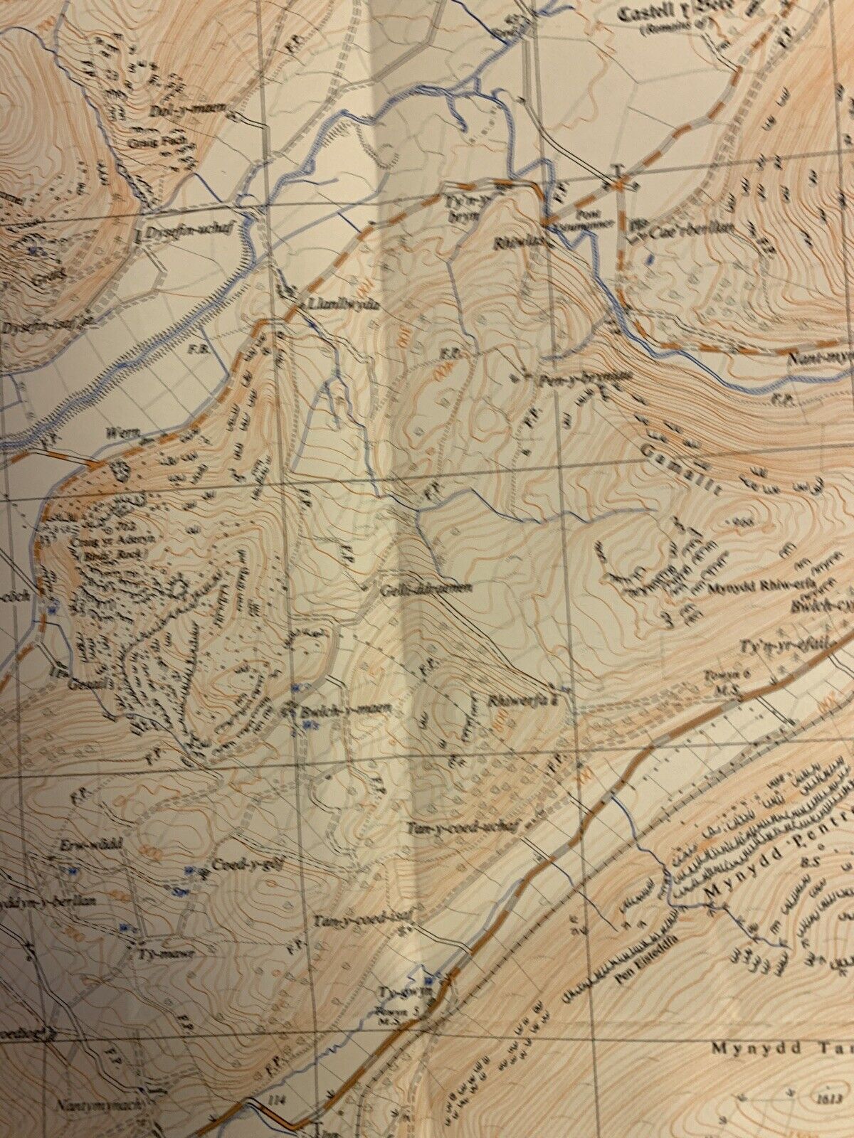 Bryn-crug Wales Ordnance Survey 2 1/2 Inch Map 1:25000 - 1960 Sheet SH60