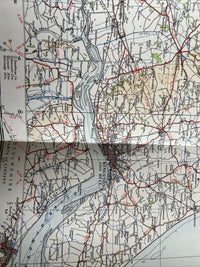 ENGLAND NORTH EAST Ordnance Survey CLOTH Sh 3 Quarter Inch Map 4th Ed 1946 York