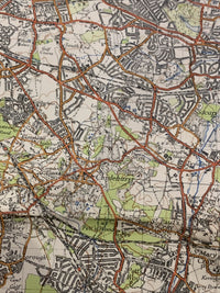 LONDON SOUTH WEST Ordnance Survey CLOTH 6th Series 1-inch 1940 Rev 46 Sheet 171