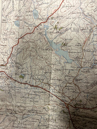 DENBIGH Ordnance Survey Cloth One Inch Map 1947 Sixth Edition Sheet 108 Mold