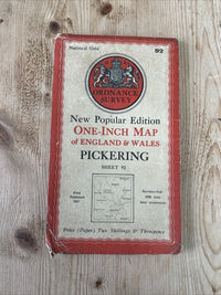 PICKERING Ordnance Survey One In Map 1947 Sixth Edition Sheet 92 Rosedale Yorks