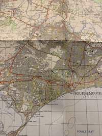 BOURNEMOUTH Ordnance Survey Map One Inch 1971 Sheet 179 Swanage Verwood