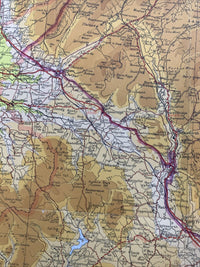 Johnstons New 2 Miles To 1 Inch Map - Yorkshire Dales Circa 1954 Barnard Castle