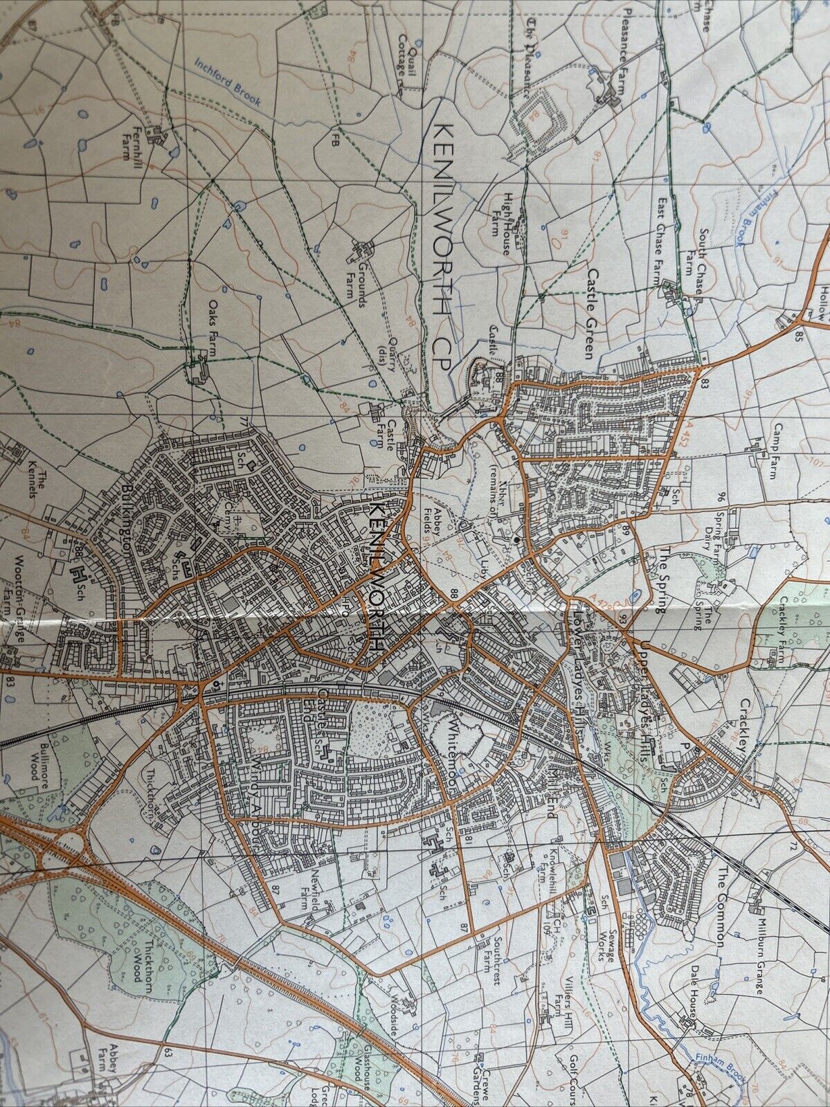 COVENTRY South Ordnance Survey Second Series Map SP27/37 1978 Kenilworth