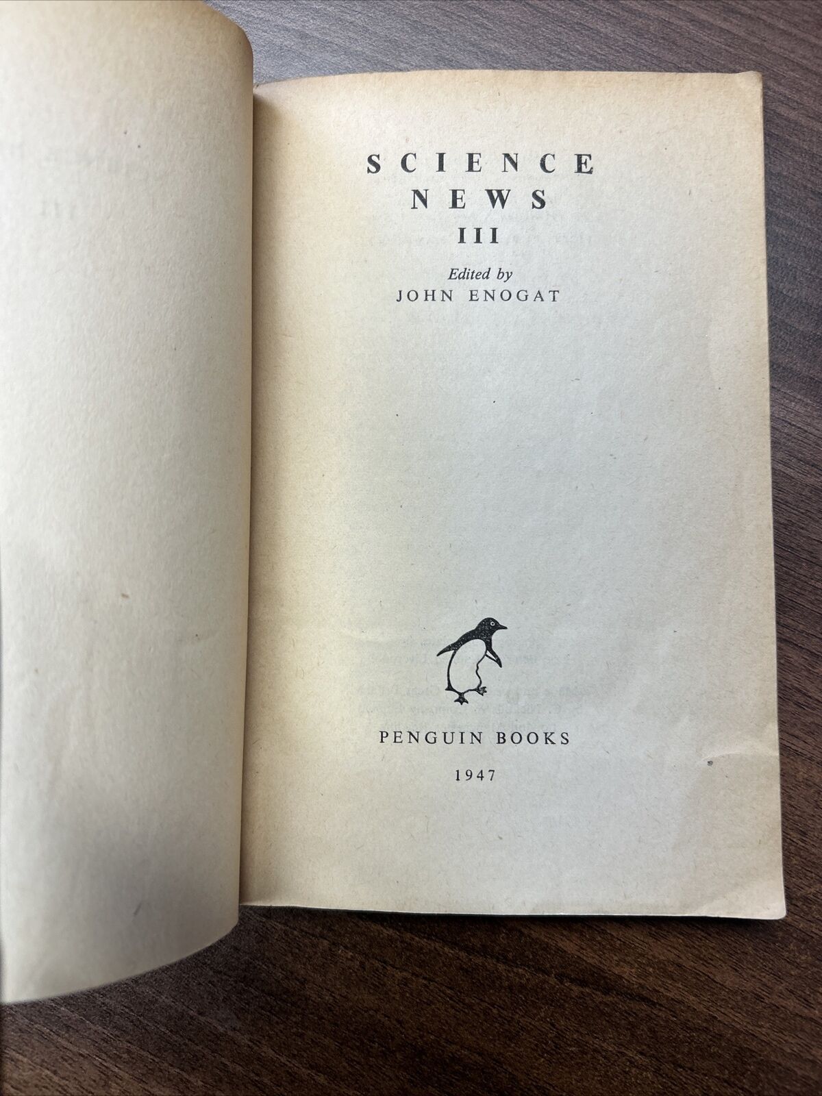 SCIENCE NEWS 3 - Penguin Books 1947 First Edition - Blood Transfusion Etc