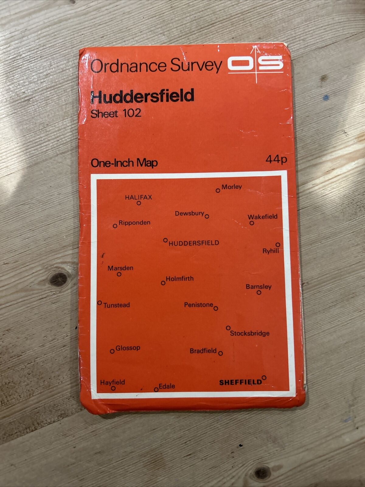 HUDDERSFIELD Ordnance Survey One Inch Sheet 102 Good Condition 1961 Glossop