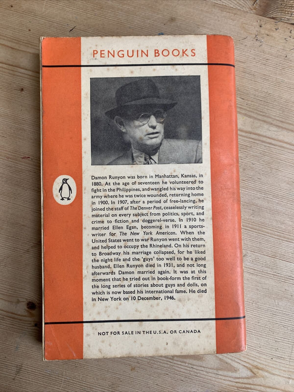 GUYS AND DOLLS by Damon Runyon - Penguin Books 1959 Twenty Stories