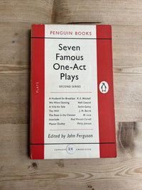 SEVEN FAMOUS ONE-ACT PLAYS Second Series Penguin Paperback 1953 No 900 First Ed