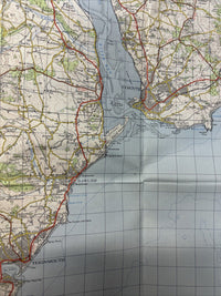 EXETER Ordnance Survey Seventh Series Cloth One inch 1960 Sheet 176 Sidmouth