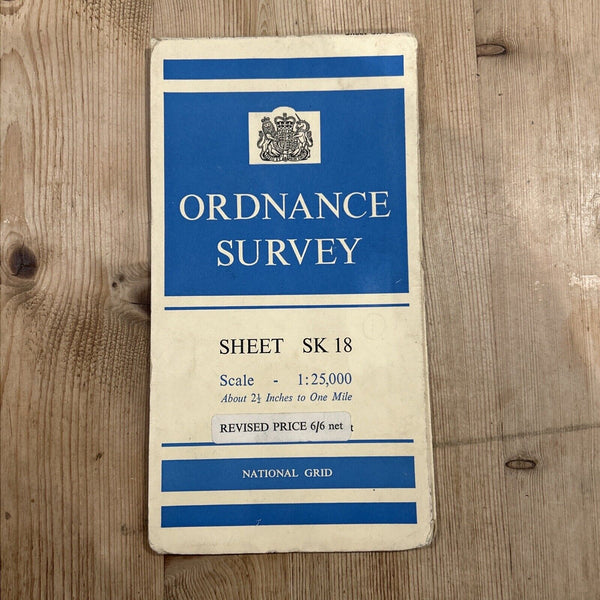 CASTLETON EDALE Ordnance Survey Sheet SK18 1:25000 1951 Hope Bradwell Derwent