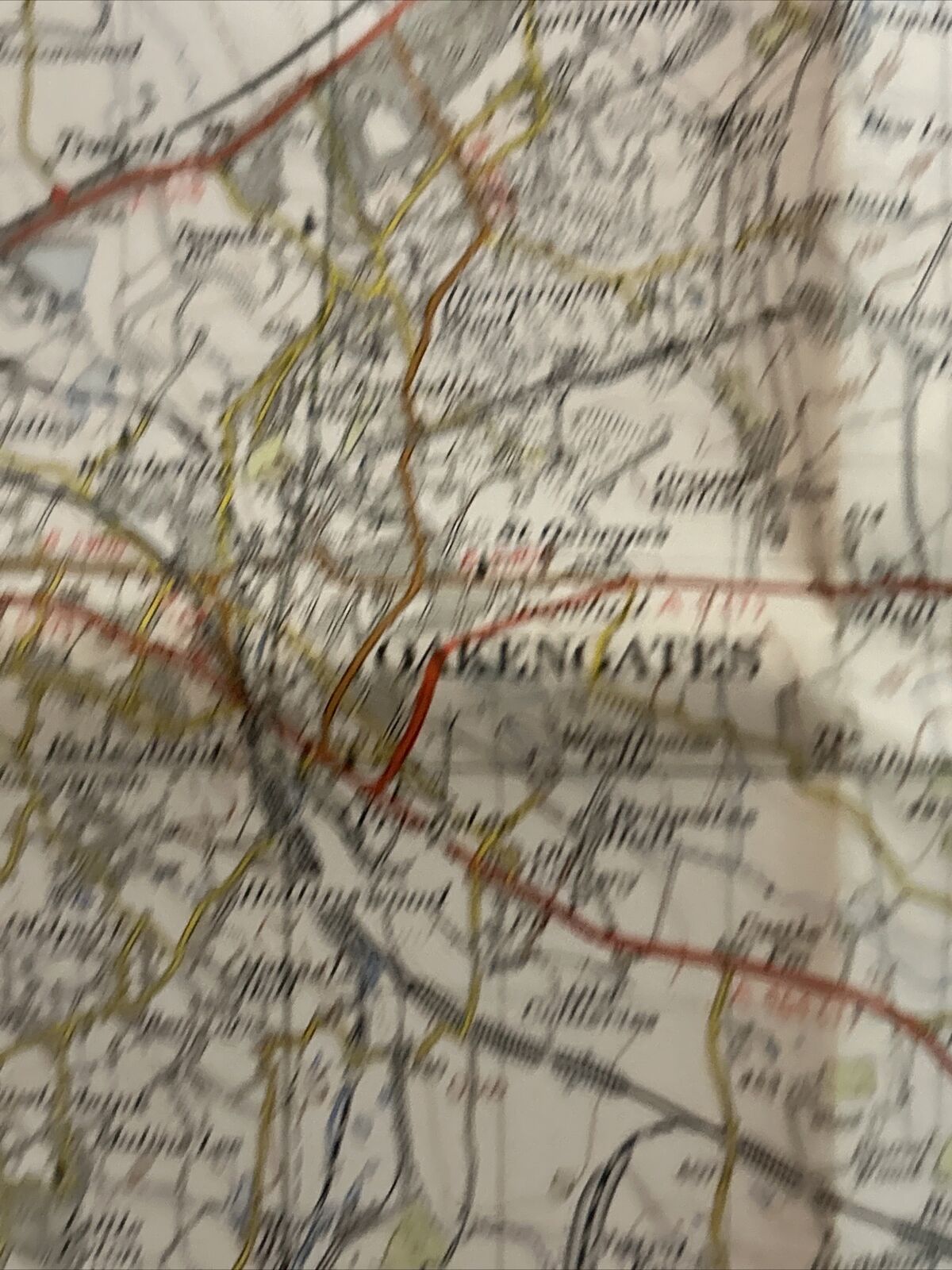 STAFFORD Ordnance Survey Seventh Series Paper One inch 1953 Sheet 119 Cannock