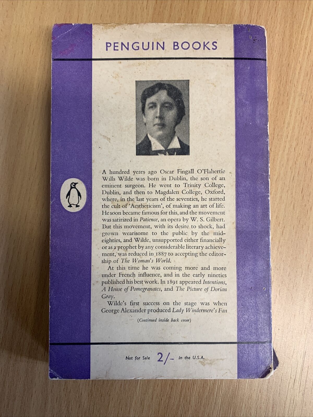 Selected Essays & Poems - Oscar Wilde - Penguin Books 957 - 1954 