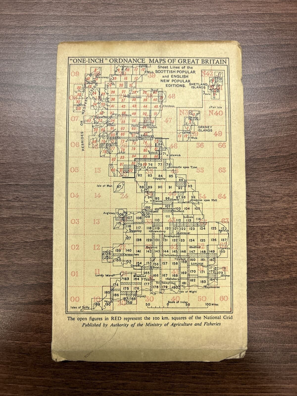 MARKET WEIGHTON Ordnance Survey Cloth One Inch Map 1947 Sixth Edition Sheet 98