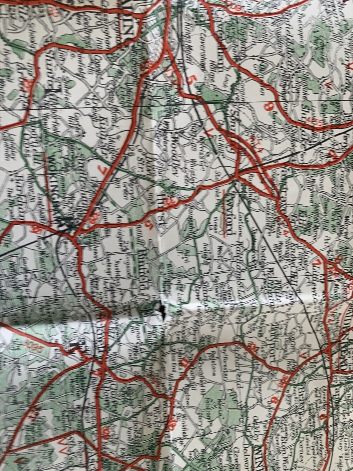 THAMES VALLEY 1960s? Geographia Map Plan Tatty But intact Guildford Oxford