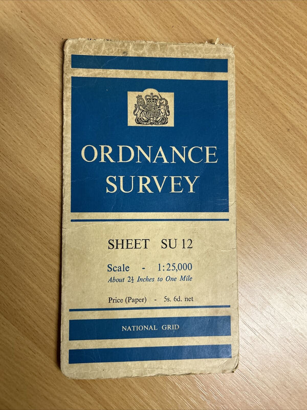 ALDERBURY Ordnance Survey 1:25,000 National Grid Sheet SU12 1958