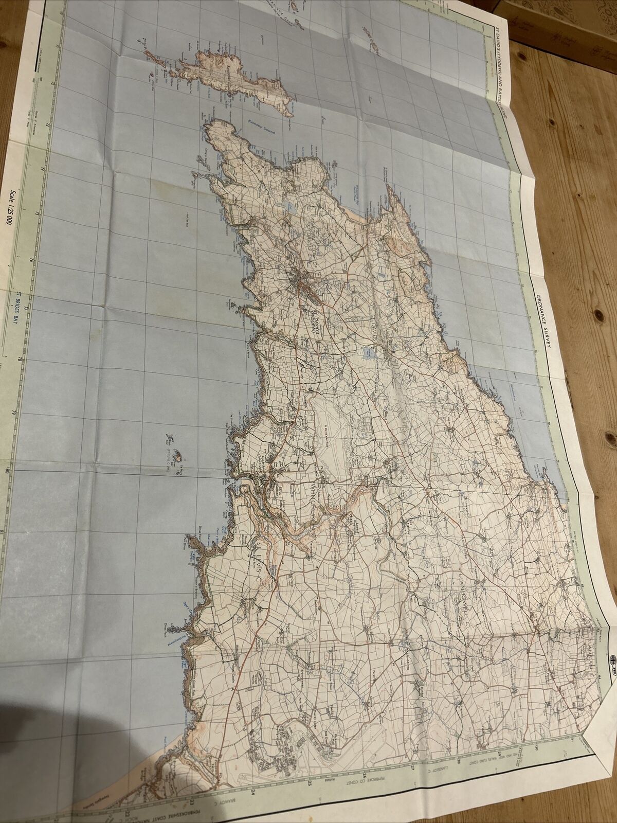 ST DAVIDS TYDDEWI & RAMSEY ISLAND Pathfinder Ordnance Survey SM62/72 25000 1982