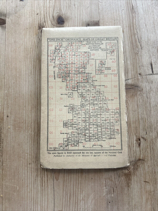 LLANDOVERY Ordnance Survey Paper One Inch Map 1947 Sixth Edition Sheet 140