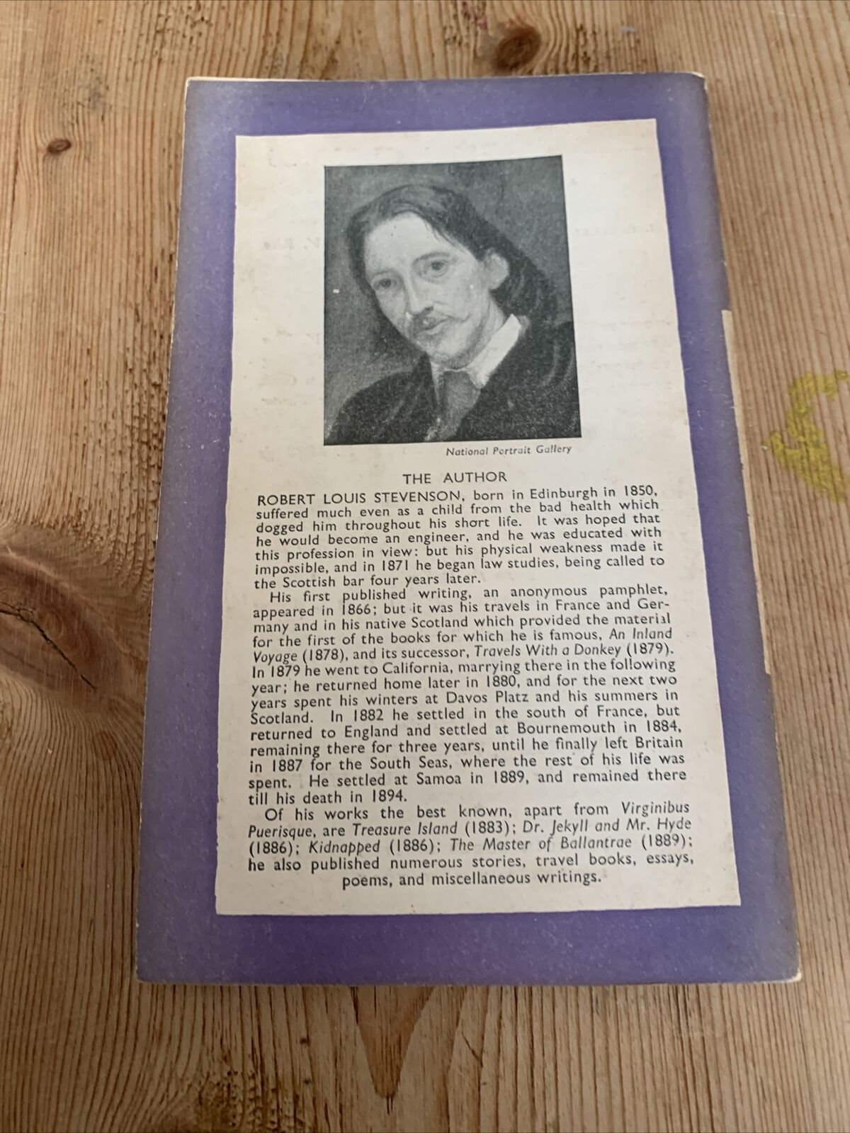 VIRGINIBUS PUERISQUE Robert Louis Stevenson Penguin Books Essays 1946 No 548