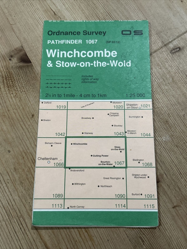 WINCHCOMBE & Stow On The Wold Pathfinder 1067 Ordnance Survey 1:25,000 1990