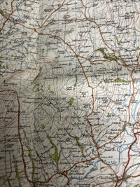 BLACKBURN & BURNLEY Ordnance Survey Cloth One Inch Map 1947 Sixth Ed Sheet 95