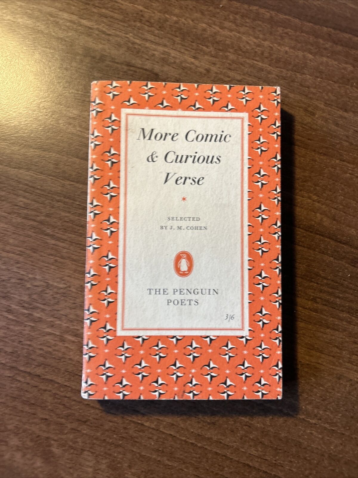 MORE COMIC & CURIOUS VERSE The Penguin Poets  1956 D31 Selected By J M Cohen