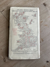 BRIGHTON & WORTHING Ordnance Survey Seventh Series Cloth One inch 1960 Sheet 182