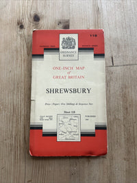 SHREWSBURY Ordnance Survey Seventh Series One inch 1961 Sheet 118 Whitchurch