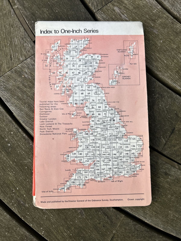 CHELTENHAM & EVESHAM 1968 Edition Ordnance Survey One Inch Map No 144 Todenham