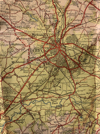 THE PEAK DISTRICT Sheet 22 Johnstons New 2 Miles To 1 Inch Map - 1950? Cloth