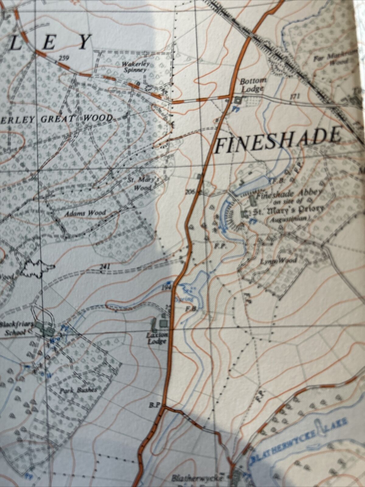 HARRINGWORTH 1955 Ordnance Survey Sheet SP99 2 & Half Inch MAP Bulwick Fineshade