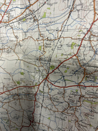 FROME Ordnance Survey Cloth One Inch Map 1947 Sixth Edition Sheet 166 Wincanton