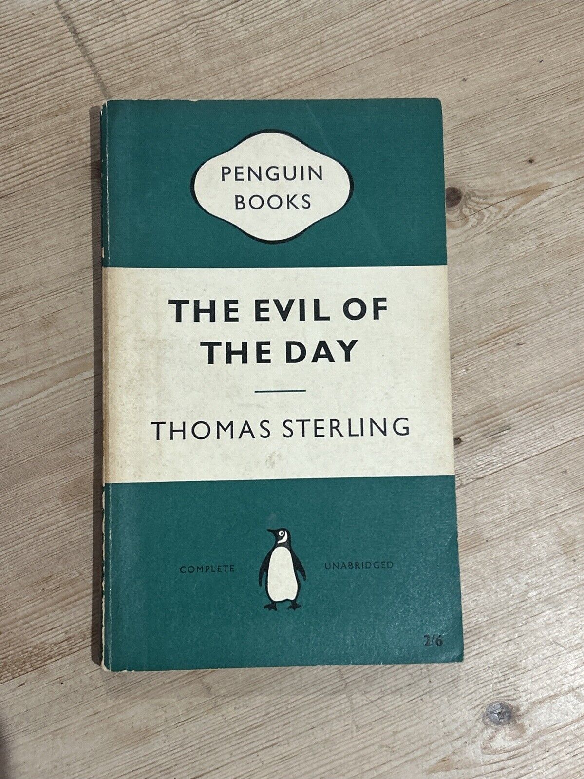 THE EVIL OF THE DAY Thomas Sterling Penguin Paperback 1959 No 1407 Crime First