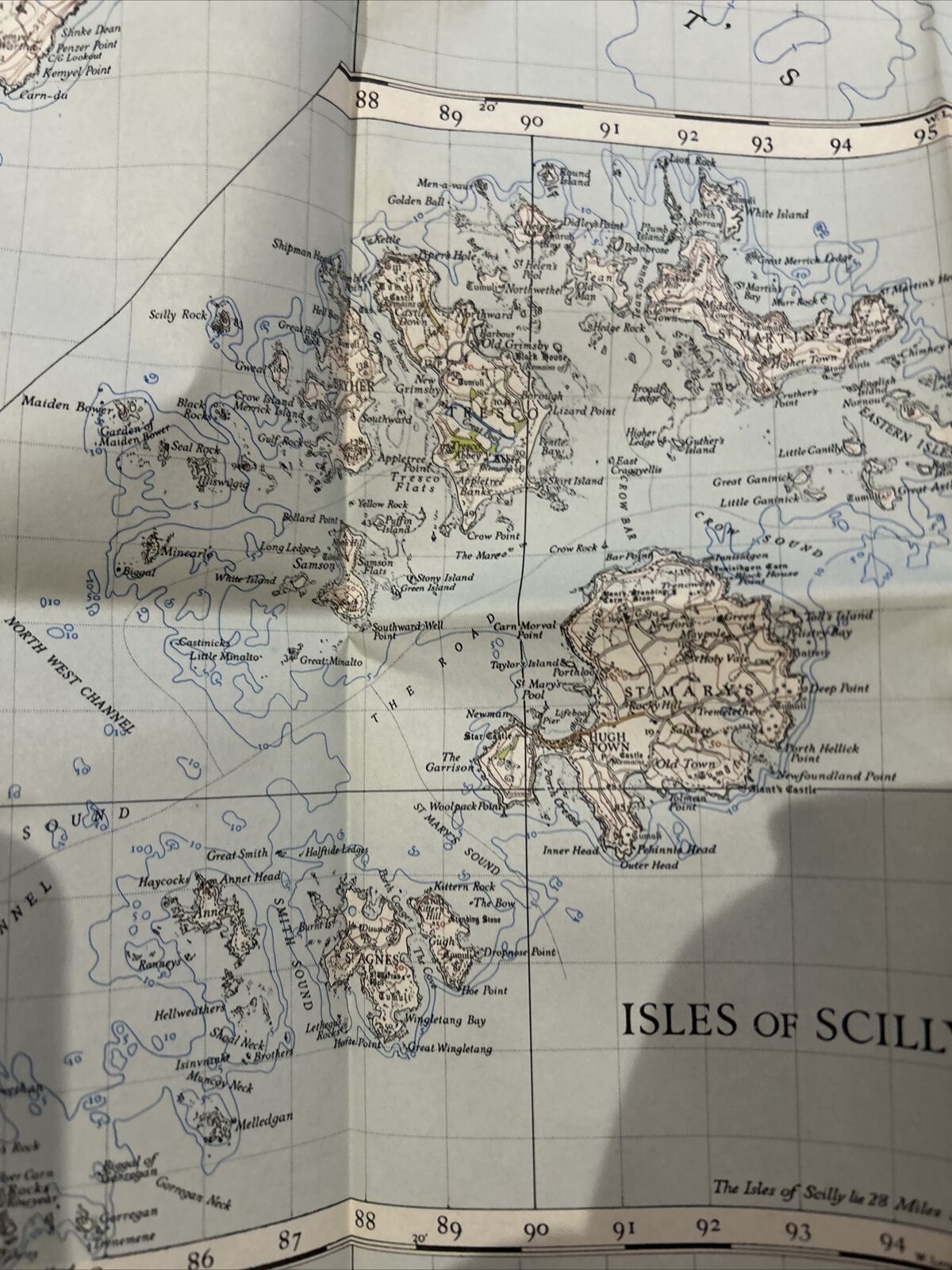 LANDS END Ordnance Survey Paper Sixth Series 1946 Sheet 189 One Inch Scilly