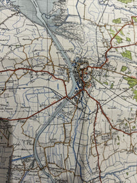 KINGD LYNN Ordnance Survey CLOTH 6th Series 1946 Sheet 124 One Inch Wisbech