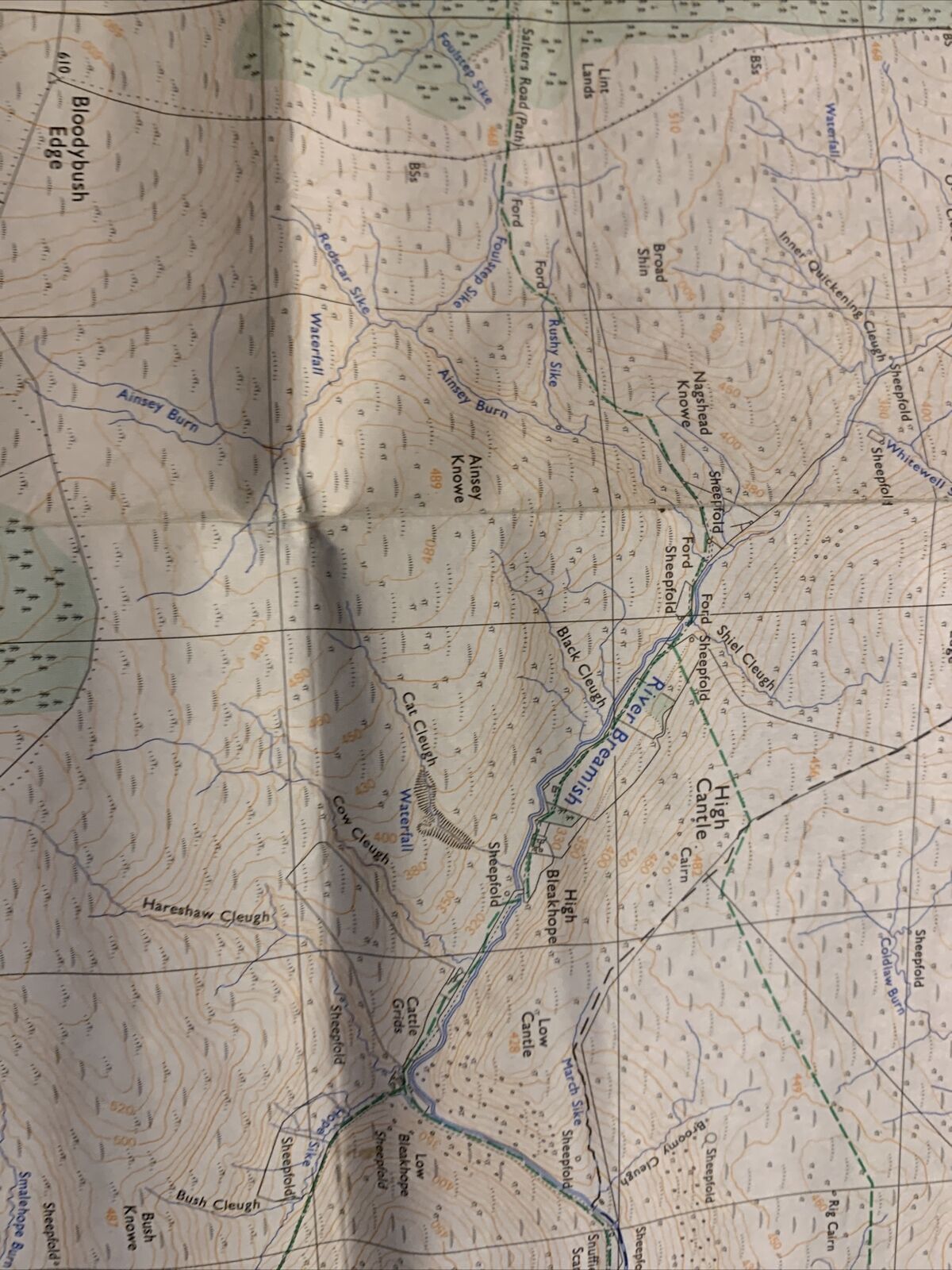 THE CHEVIOT HILLS Central Pathfinder NT 81/91 Ordnance Survey 1:25000 1986