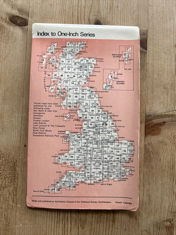 AYR Ordnance Survey One Inch Sheet 67 Good Condition 1964 Prestwick Cumnock