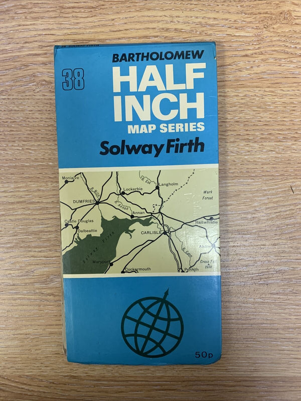 Bartholomew Half Inch Map No 38 Solway Firth 1972