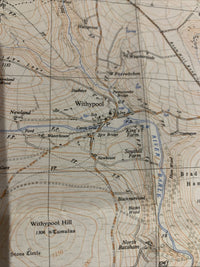 EXFORD Ordnance Survey 1:25000 First Series 1962 SS83 Withypool Hawkridge