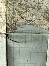 TAUNTON & LYME REGIS Ordnance Survey Seventh Series CLOTH 1 inch 1960 Sheet 177