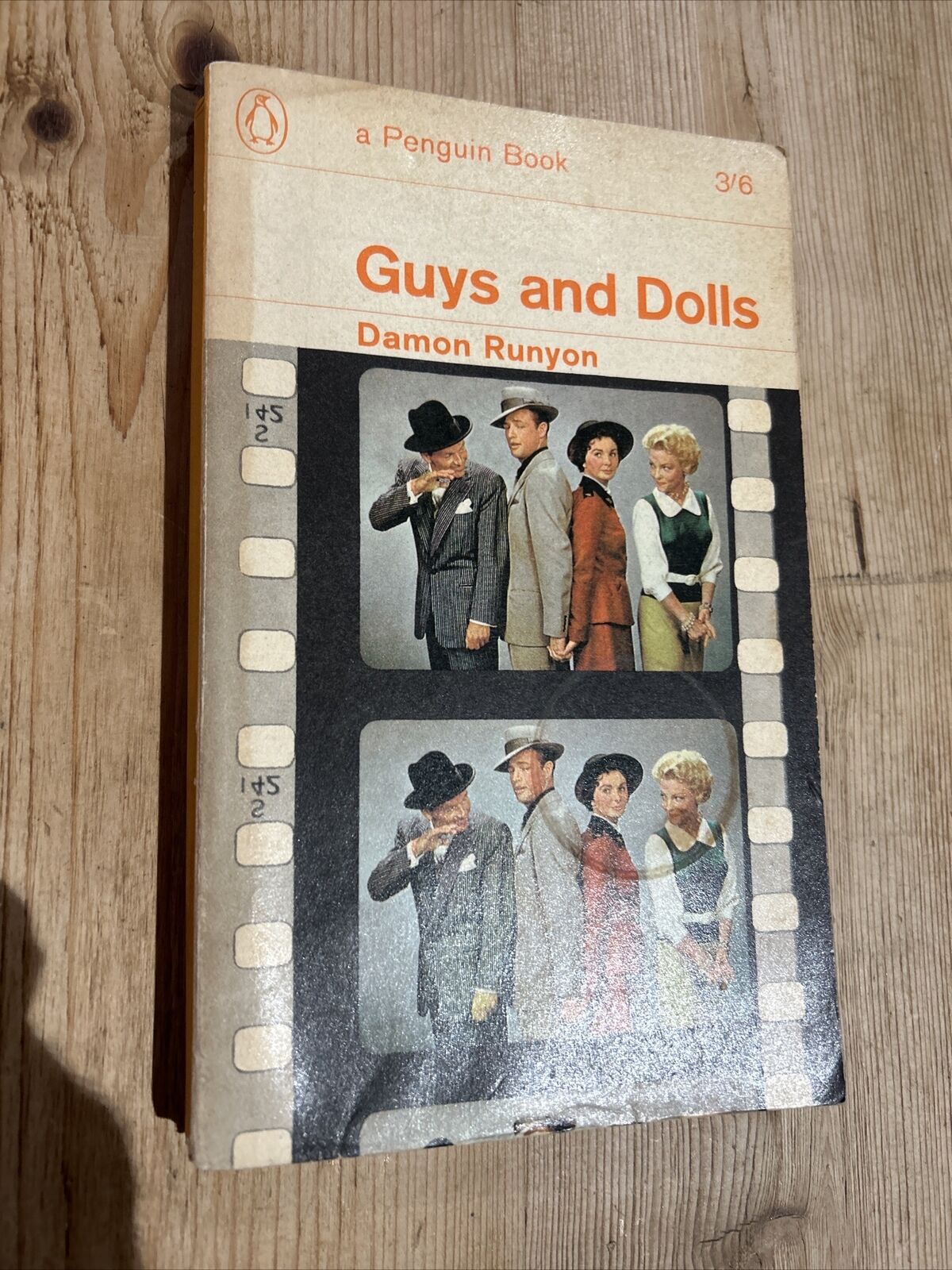 GUYS AND DOLLS - Damon Runyon - Penguin Paperback No 1179 1965 Film Cover