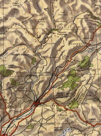 WALES & THE MARCHES Ordnance Survey Quarter Inch Map 1963 1967 Revision